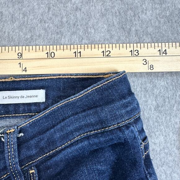 Frame Jeans WMNS SZ 30 Blue Denim Le Skinny de Jeanne Mid Rise Perfect Stretch - Picture 8 of 12
